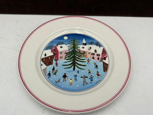 Villeroy & Boch Winter Theme Laplau Design Salad Plate 8.25"