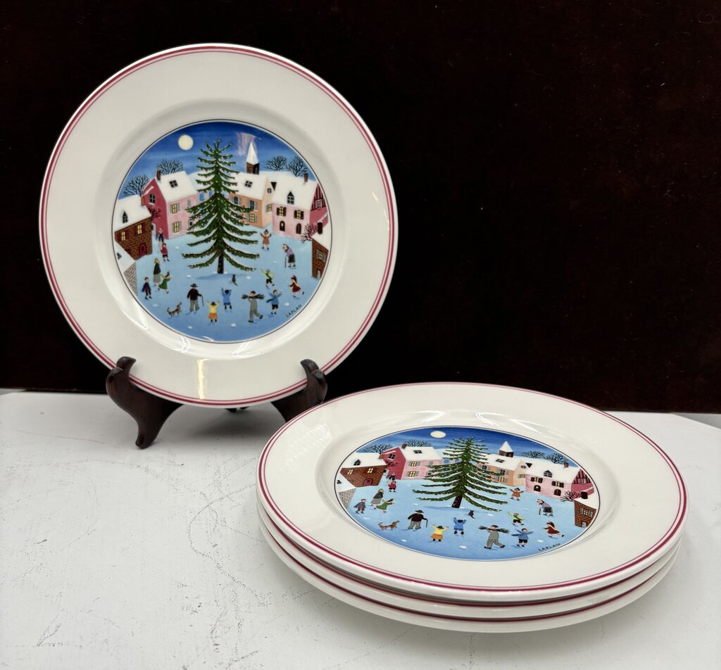 Villeroy & Boch Winter Theme Laplau Design Salad Plate 8.25"