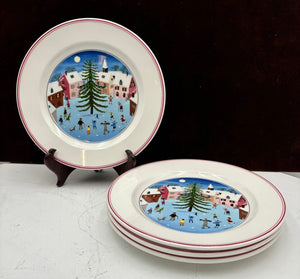 Villeroy & Boch Winter Theme Laplau Design Salad Plate 8.25"