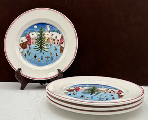 Villeroy & Boch Winter Theme Laplau Design Salad Plate 8.25"