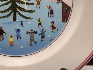 Villeroy & Boch Winter Theme Laplau Design Salad Plate 8.25"