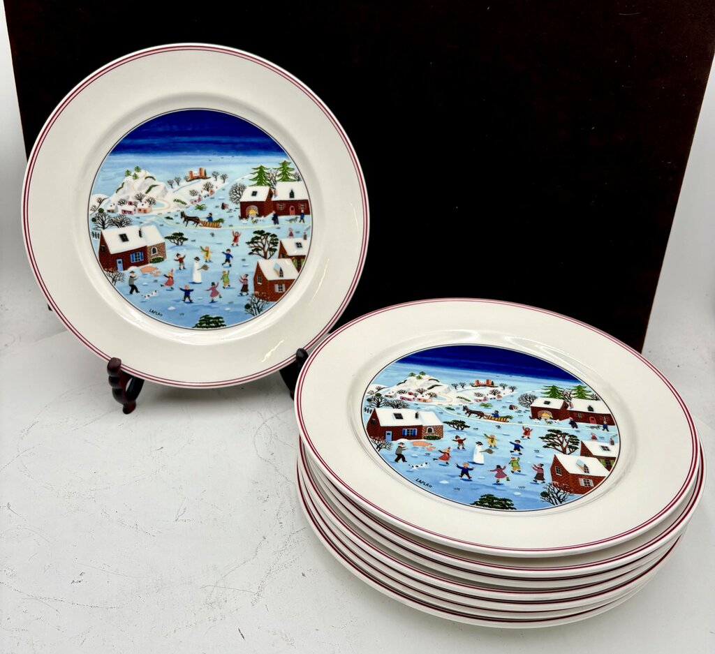 Villeroy & Boch Winter Theme Laplau Design Dinner Plate 10.5"