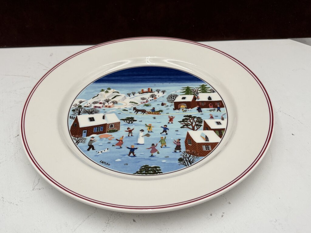 Villeroy & Boch Winter Theme Laplau Design Dinner Plate 10.5"