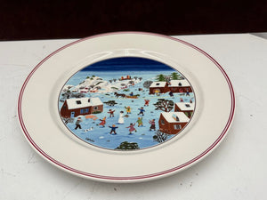 Villeroy & Boch Winter Theme Laplau Design Dinner Plate 10.5"
