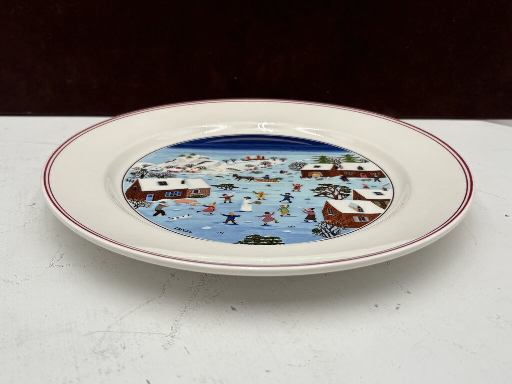 Villeroy & Boch Winter Theme Laplau Design Dinner Plate 10.5"