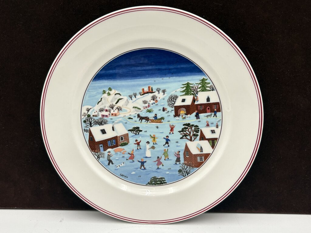 Villeroy & Boch Winter Theme Laplau Design Dinner Plate 10.5"