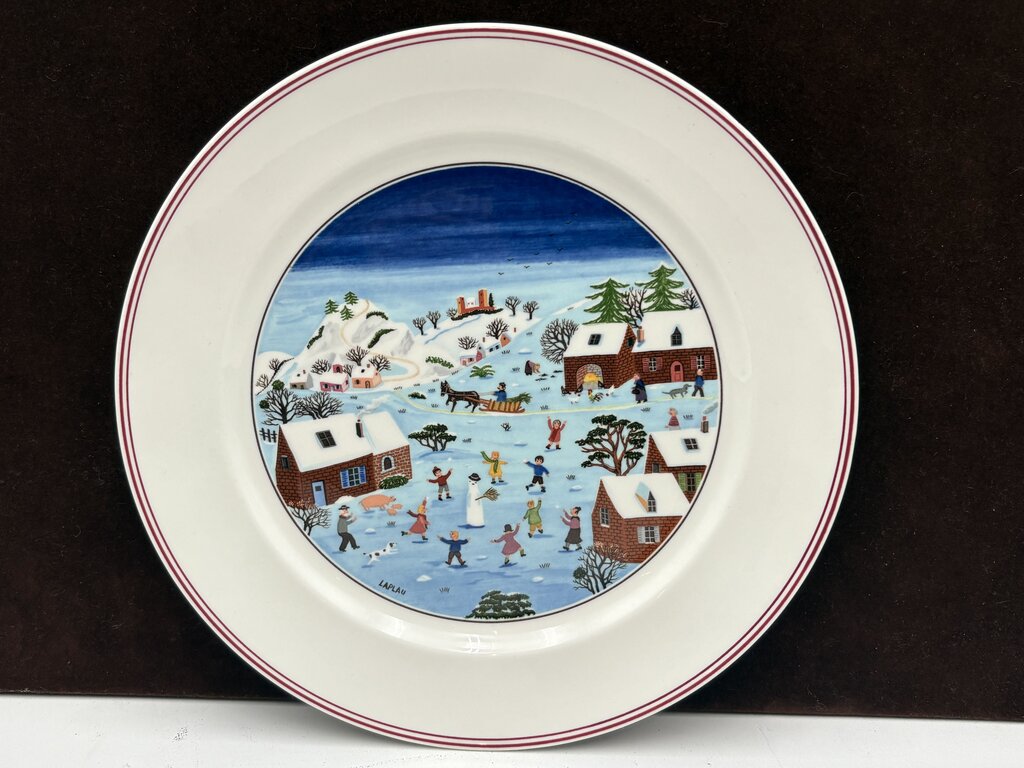 Villeroy & Boch Winter Theme Laplau Design Dinner Plate 10.5"
