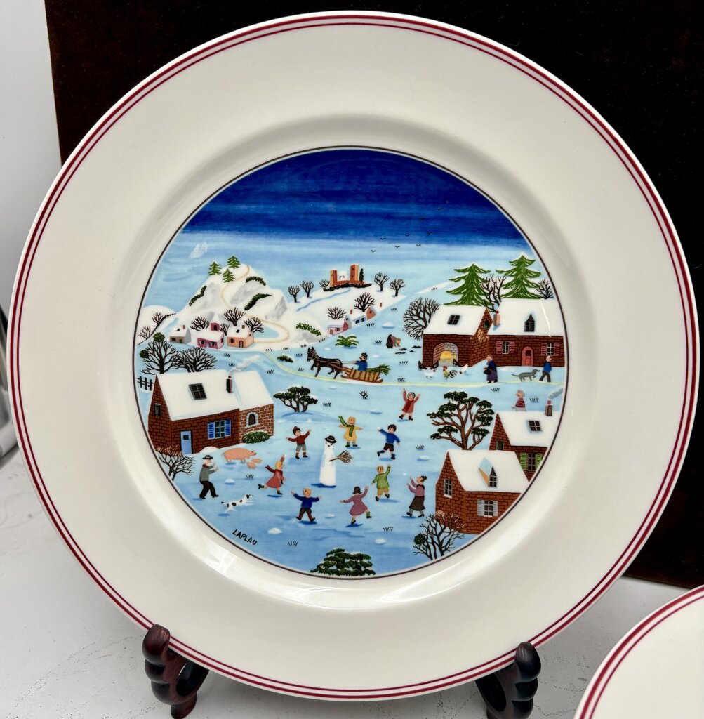 Villeroy & Boch Winter Theme Laplau Design Dinner Plate 10.5"