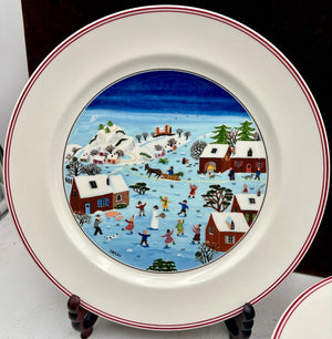 Villeroy & Boch Winter Theme Laplau Design Dinner Plate 10.5"