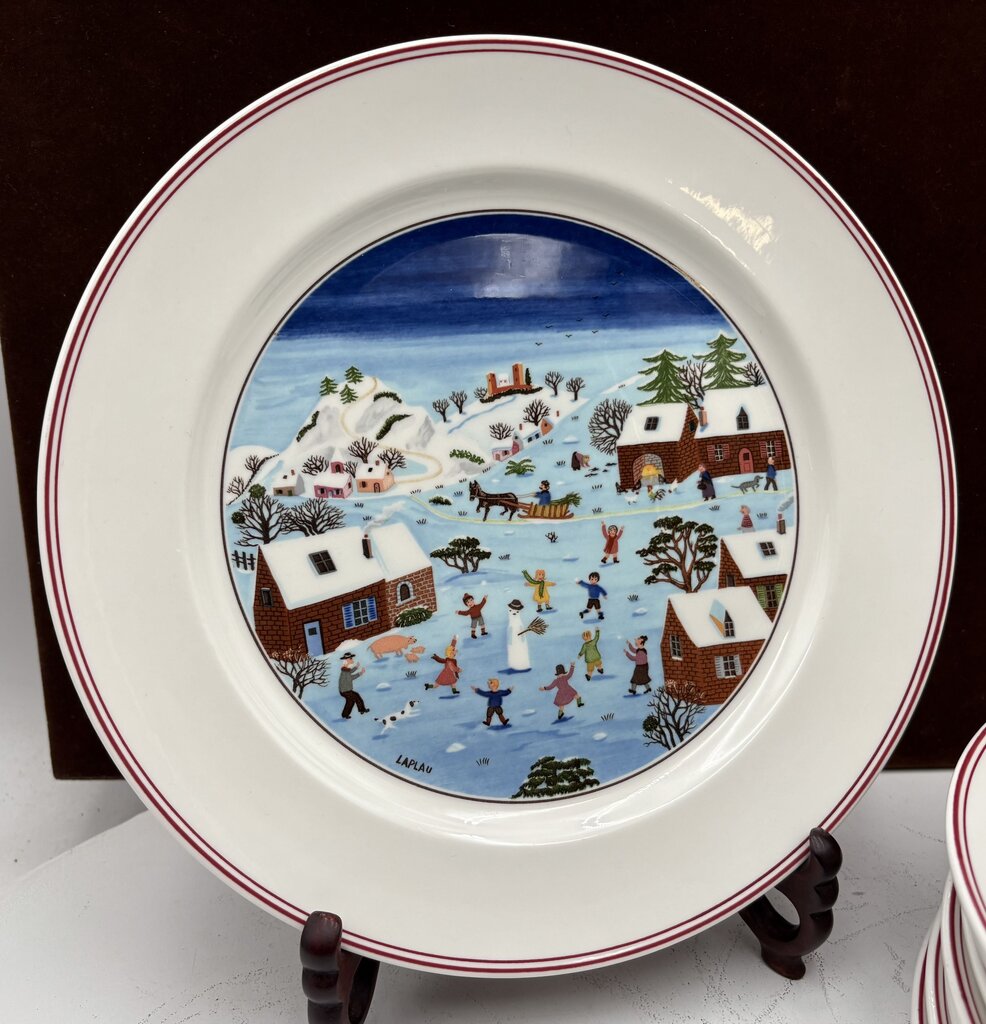 Villeroy & Boch Winter Theme Laplau Design Dinner Plate 10.5"