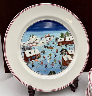 Villeroy & Boch Winter Theme Laplau Design Dinner Plate 10.5"