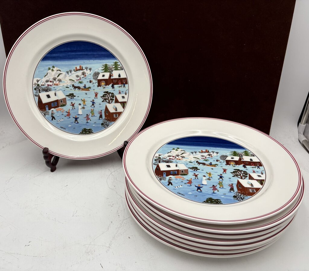 Villeroy & Boch Winter Theme Laplau Design Dinner Plate 10.5"