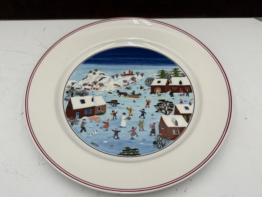 Villeroy & Boch Winter Theme Laplau Design Dinner Plate 10.5"