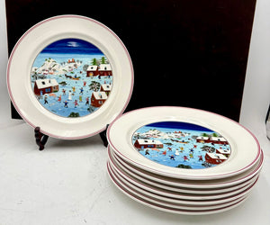Villeroy & Boch Winter Theme Laplau Design Dinner Plate 10.5"