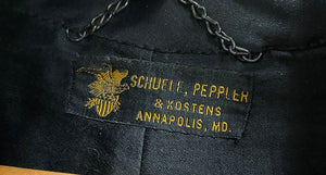 Vintage Naval Boat Cloak - Shuele, Peppler & Kostens Annapolis, MD.
