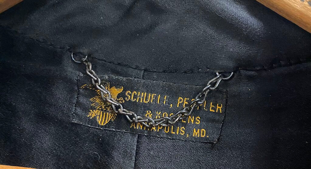 Vintage Naval Boat Cloak - Shuele, Peppler & Kostens Annapolis, MD.