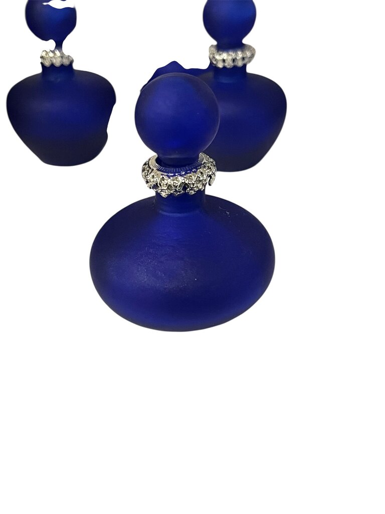 Cobalt Perfume Bottle Round Top