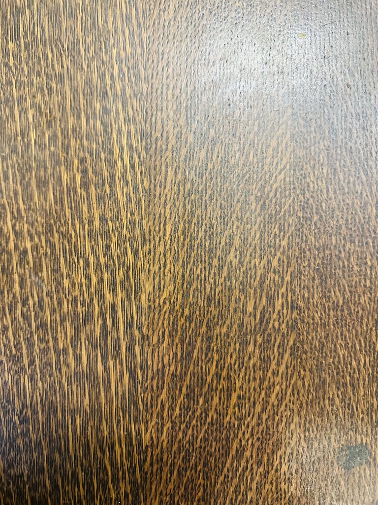 Antique Tiger Oak Round Pedestal Dining Table 45x30