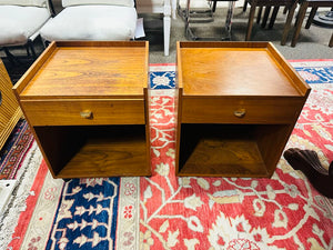 Vintage Scandinavian Bedside Tables (Pair)