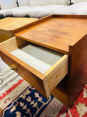 Vintage Scandinavian Bedside Tables (Pair)
