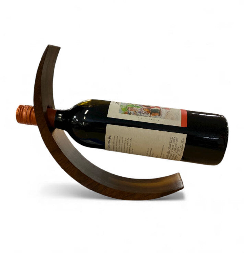 Handmade Balancing Wooden Wine Holder