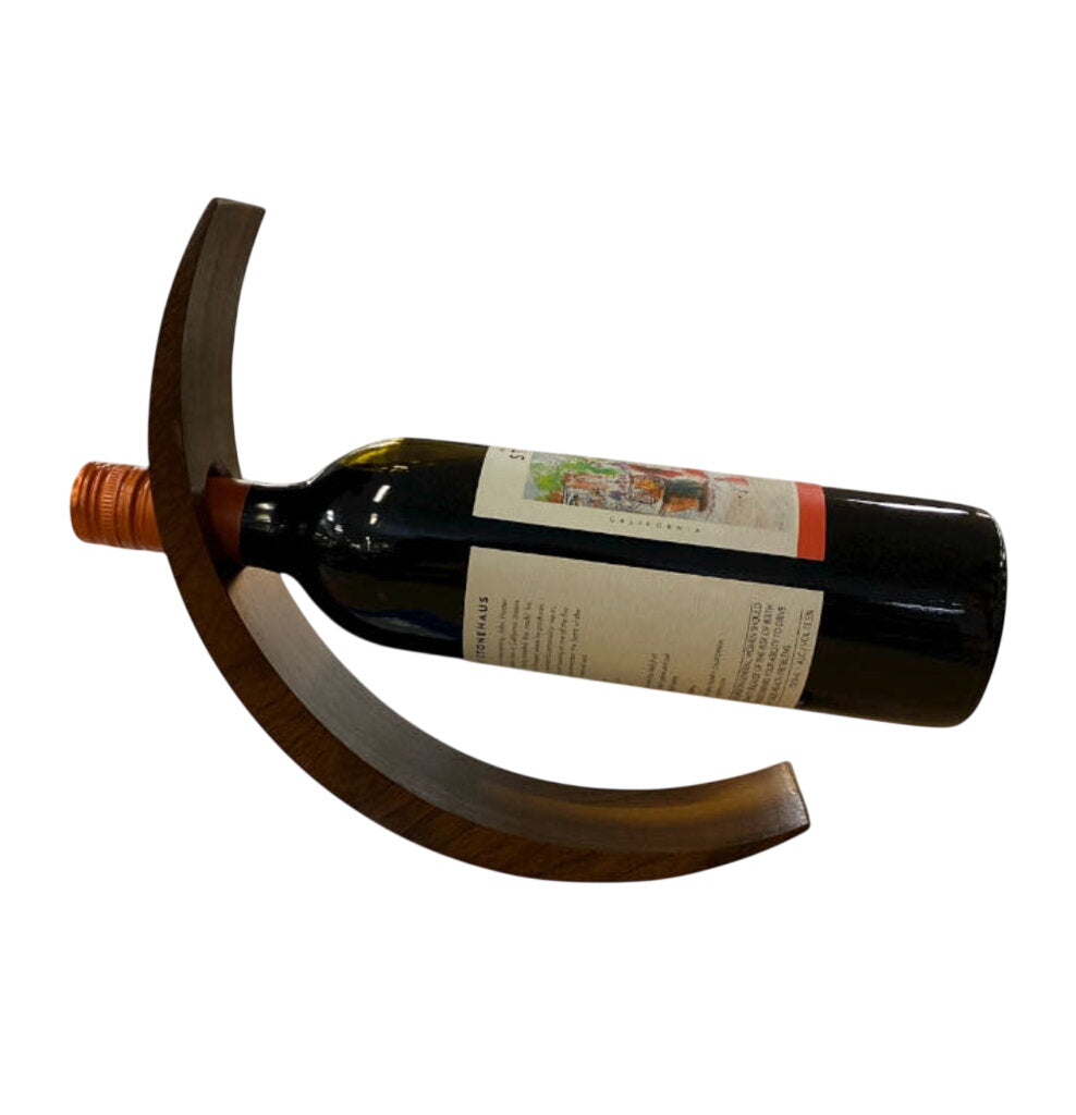 Handmade Balancing Wooden Wine Holder