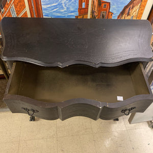 French Style Black 2 Drawer Dresser 17x38x31