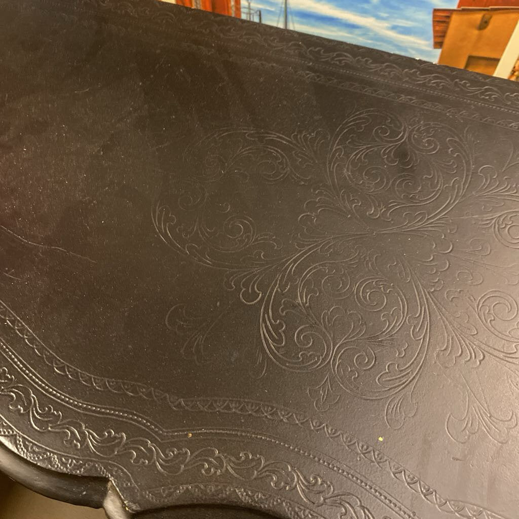 French Style Black 2 Drawer Dresser 17x38x31