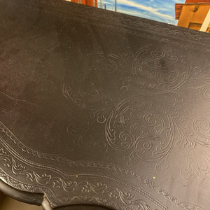 French Style Black 2 Drawer Dresser 17x38x31