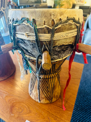 African Djembe 16" H
