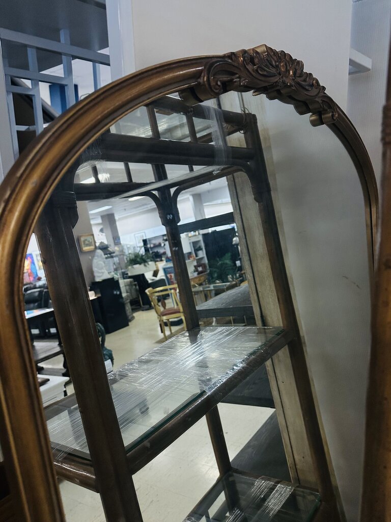 Vintage Gilded Arch Mirror 38x78
