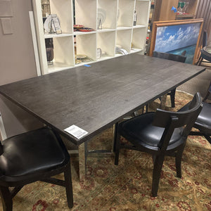 Chrome Base Dining Table 78x42x30