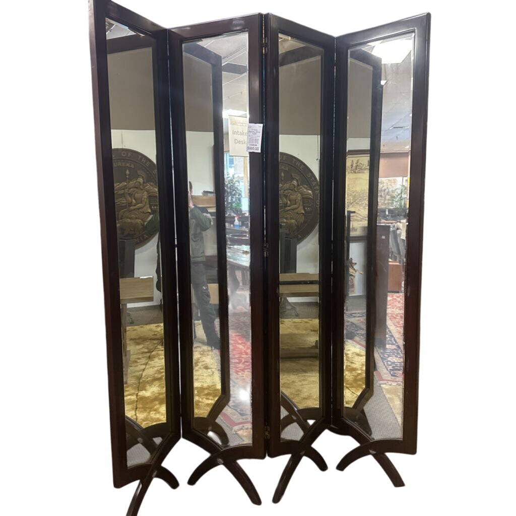 4 Panel Standing Mirror 20x95 by Miss Daisy's Consignment & Auction House