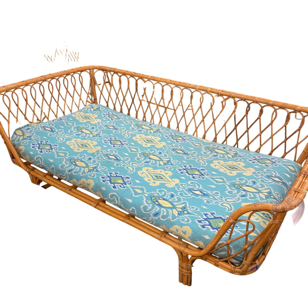 Bamboo Day Bed Turquoise Cushion 45x82