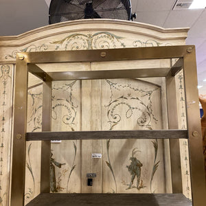 Coast2Coast Gold Metal & Gray Bookshelf w/ Drawer 36x16x79