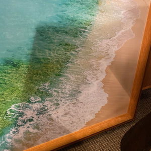 Tropical Beach Scene Framed Artwork 77x54