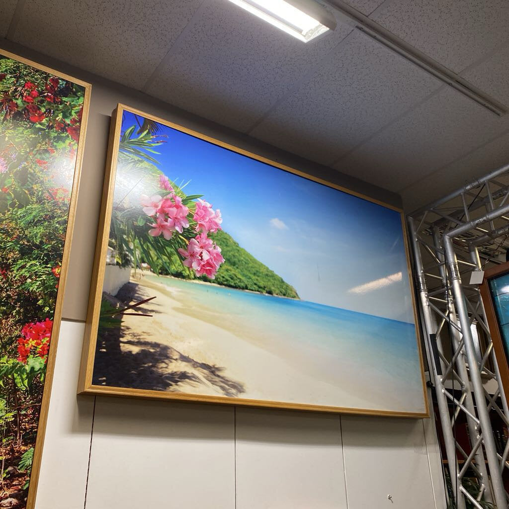 Bahamas Beach Landscape Framed Artwork 79x50