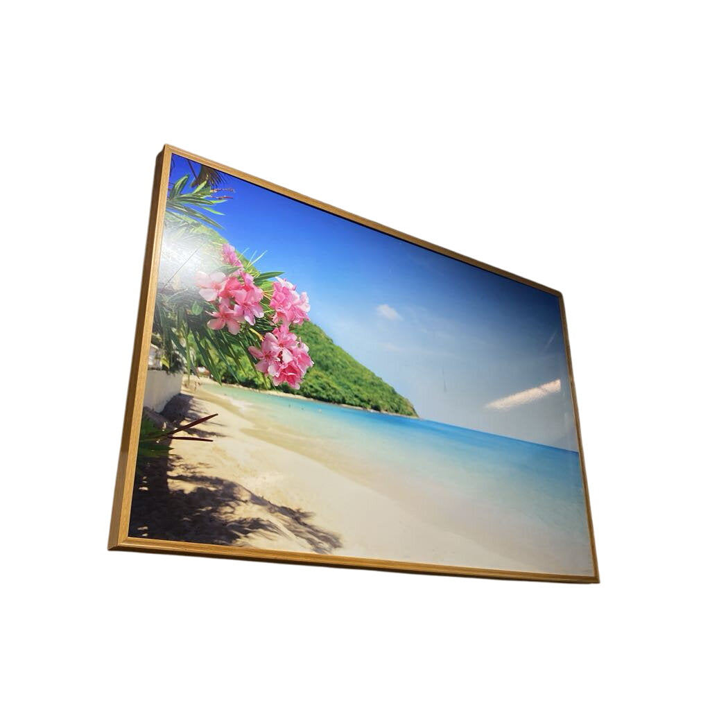 Bahamas Beach Landscape Framed Artwork 79x50 by Miss Daisy's Consignment & Auction House