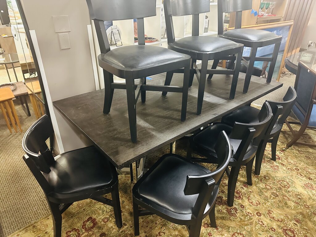 Black Dining Chairs (Set of 8)