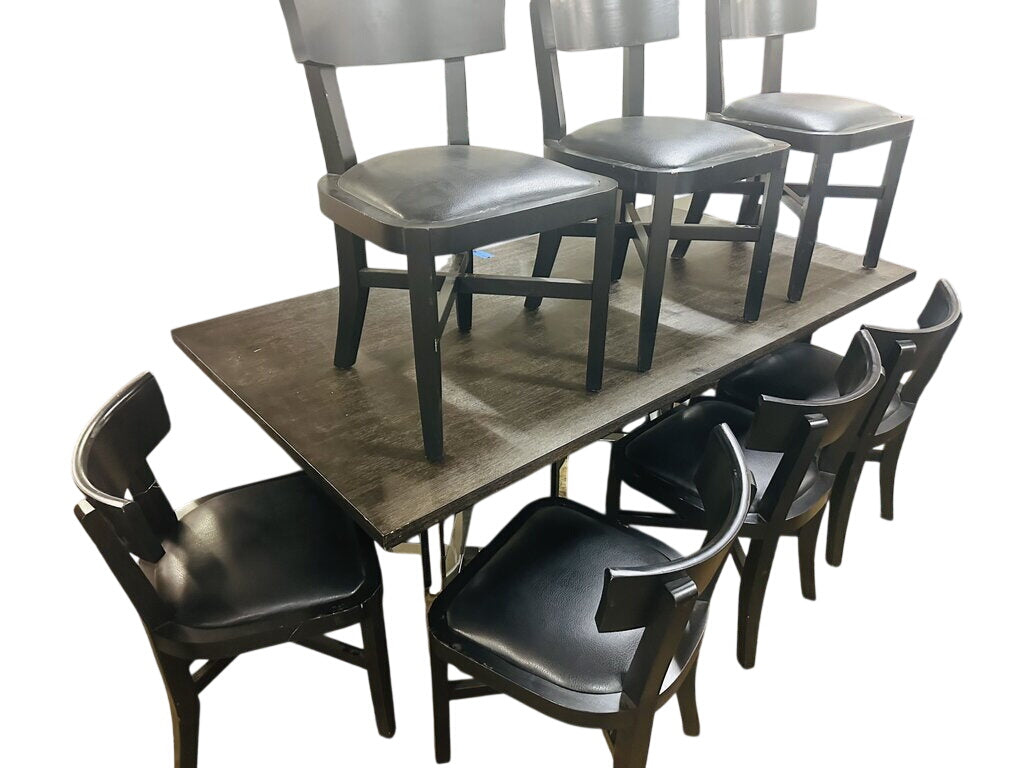 Black Dining Chairs (Set of 8)