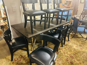 Black Dining Chairs (Set of 8)