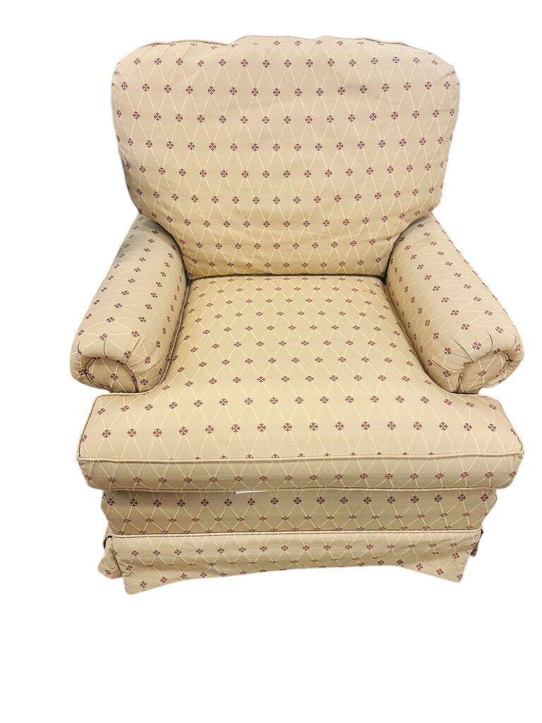Thomasville Upholstered Rolled Arm Accent Chair