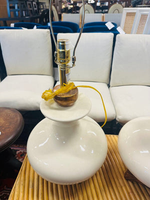 Mid Century Porcelain Table Lamps (pair)