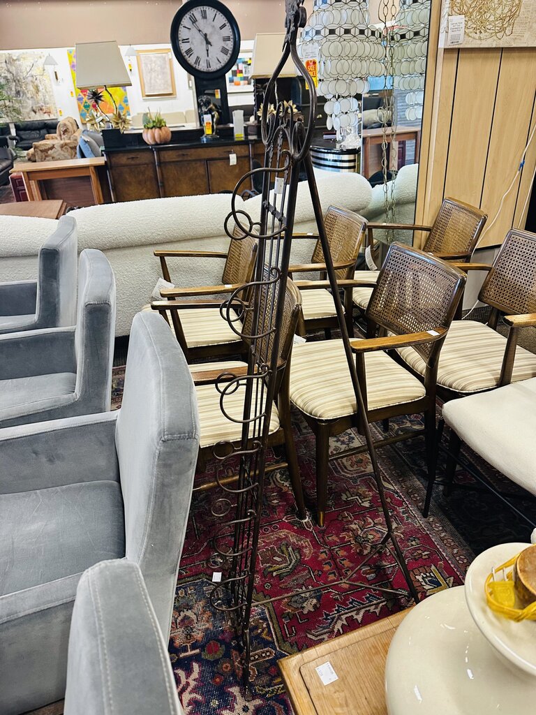 Decorative Metal Wine Rack 59" H