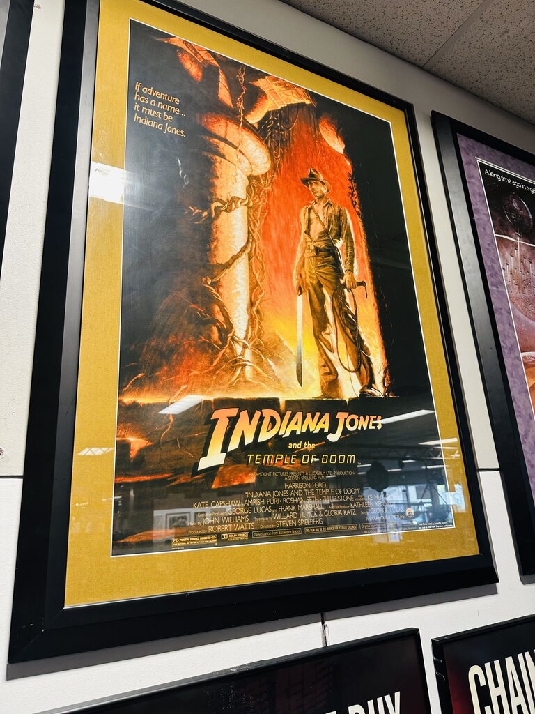 "Indiana Jones" Framed Promotional Poster 36x48