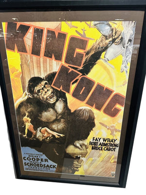 "King Kong" Framed Promotional Poster 33x46 by Miss Daisy's Consignment & Auction House