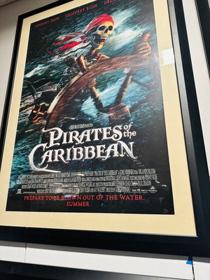 "Pirates of The Caribbean" Promotional Framed Poster 36x48