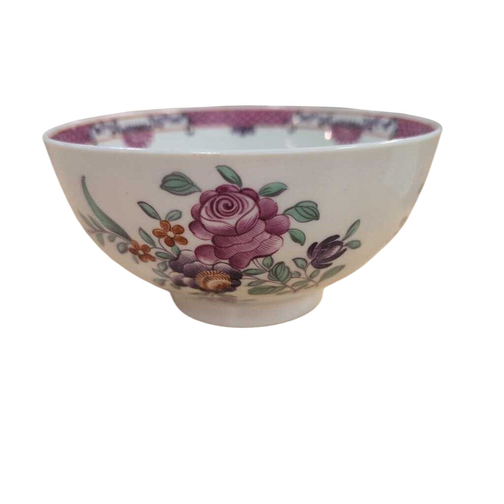 18th Century English Worcester Porcelain Bowl 4.75x2.5