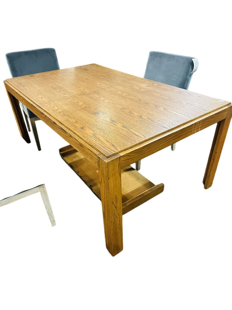 Oak Dining Table with 18" Leaf (66x40x28)