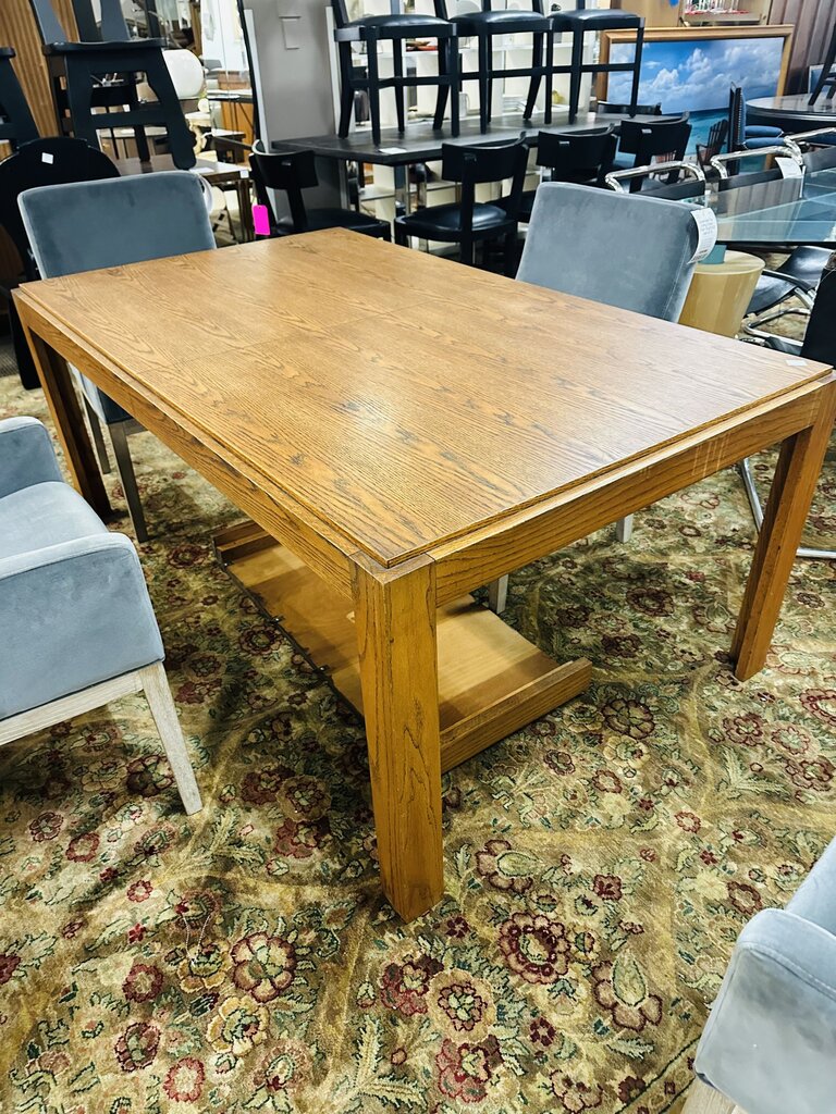 Oak Dining Table with 18" Leaf (66x40x28)